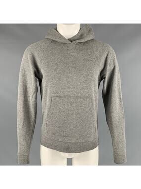 JOHN ELLIOTT Size S Grey Heather Cotton Polyester Hoodie Sweatshirt